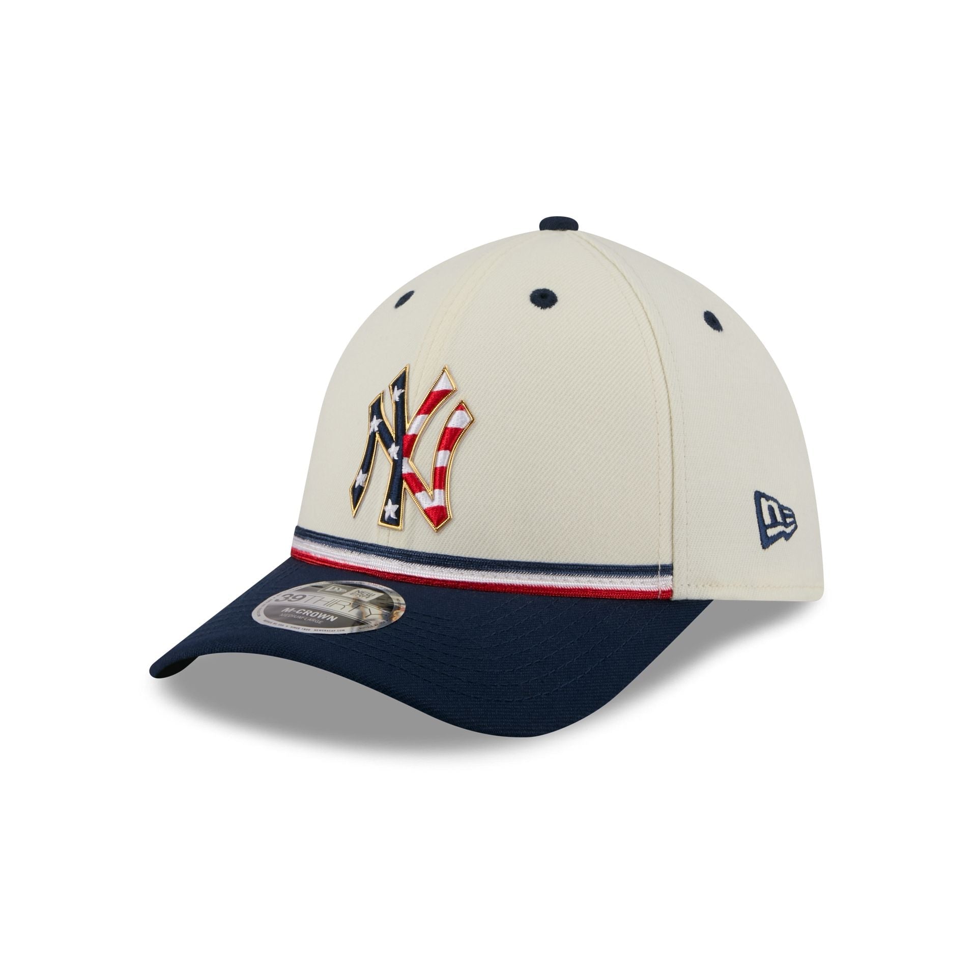 New York Yankees Independence Day 2026 39THIRTY M-Crown Stretch Fit Hat