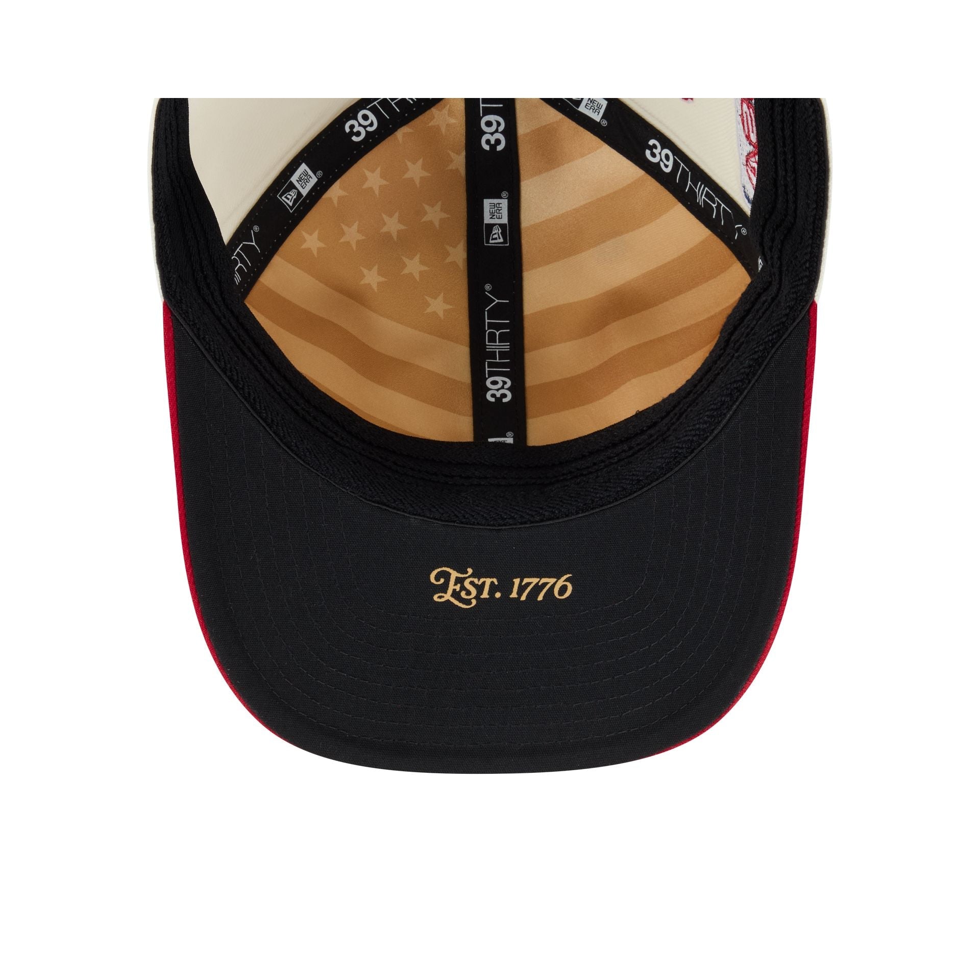 Miami Marlins Independence Day 2026 39THIRTY M-Crown Stretch Fit Hat