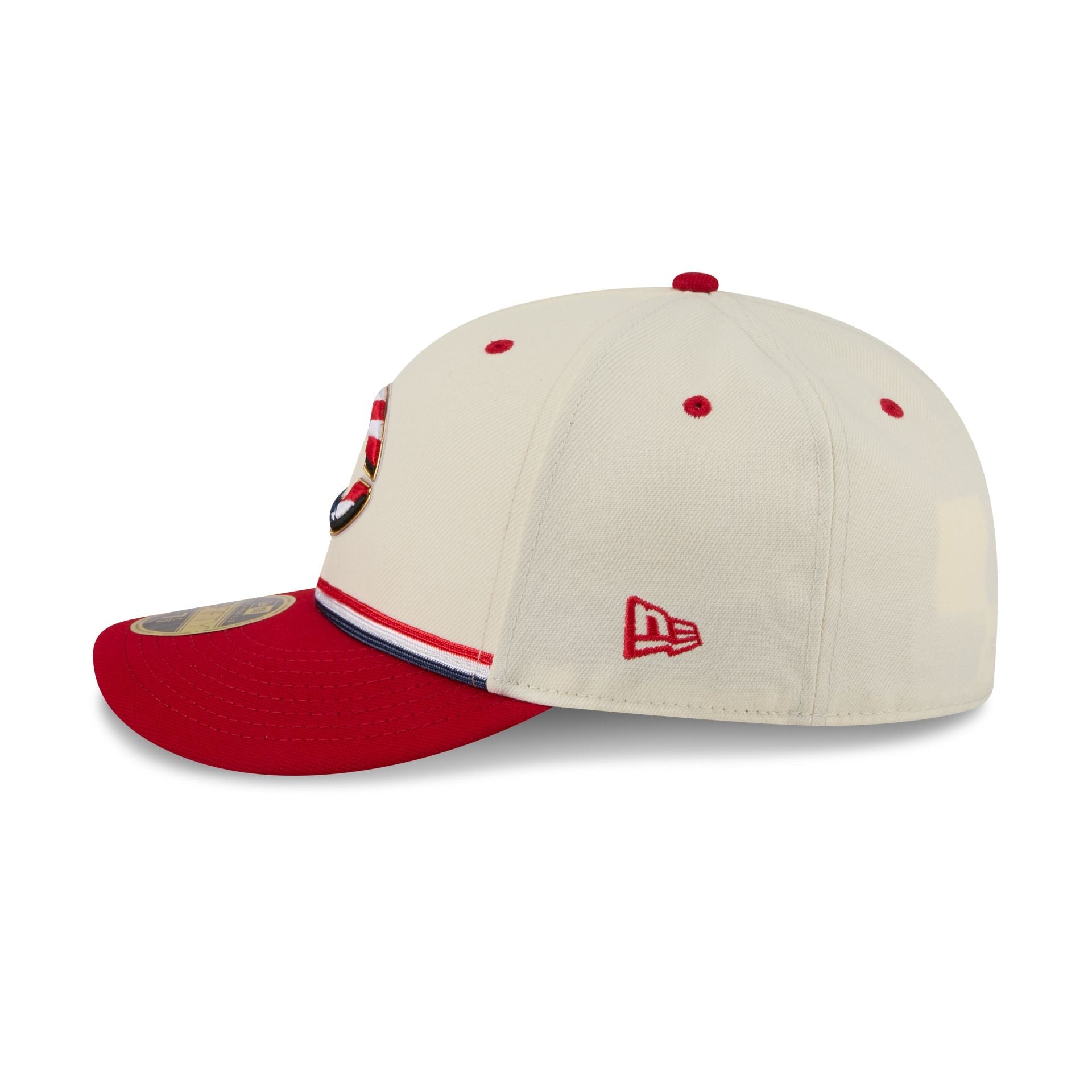Cincinnati Reds Independence Day 2026 Low Profile 59FIFTY Fitted Hat