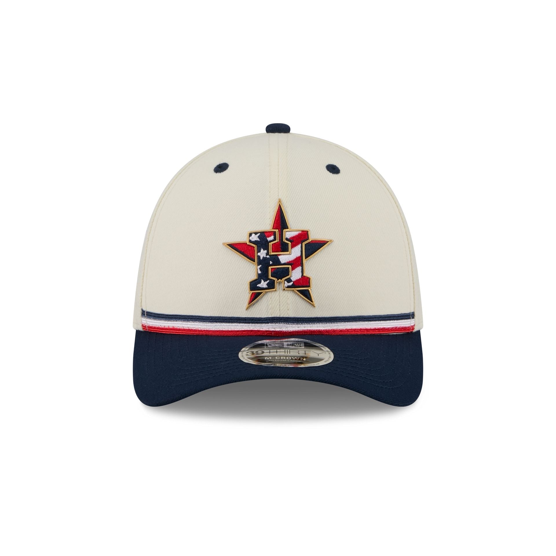 Houston Astros Independence Day 2026 39THIRTY M-Crown Stretch Fit Hat