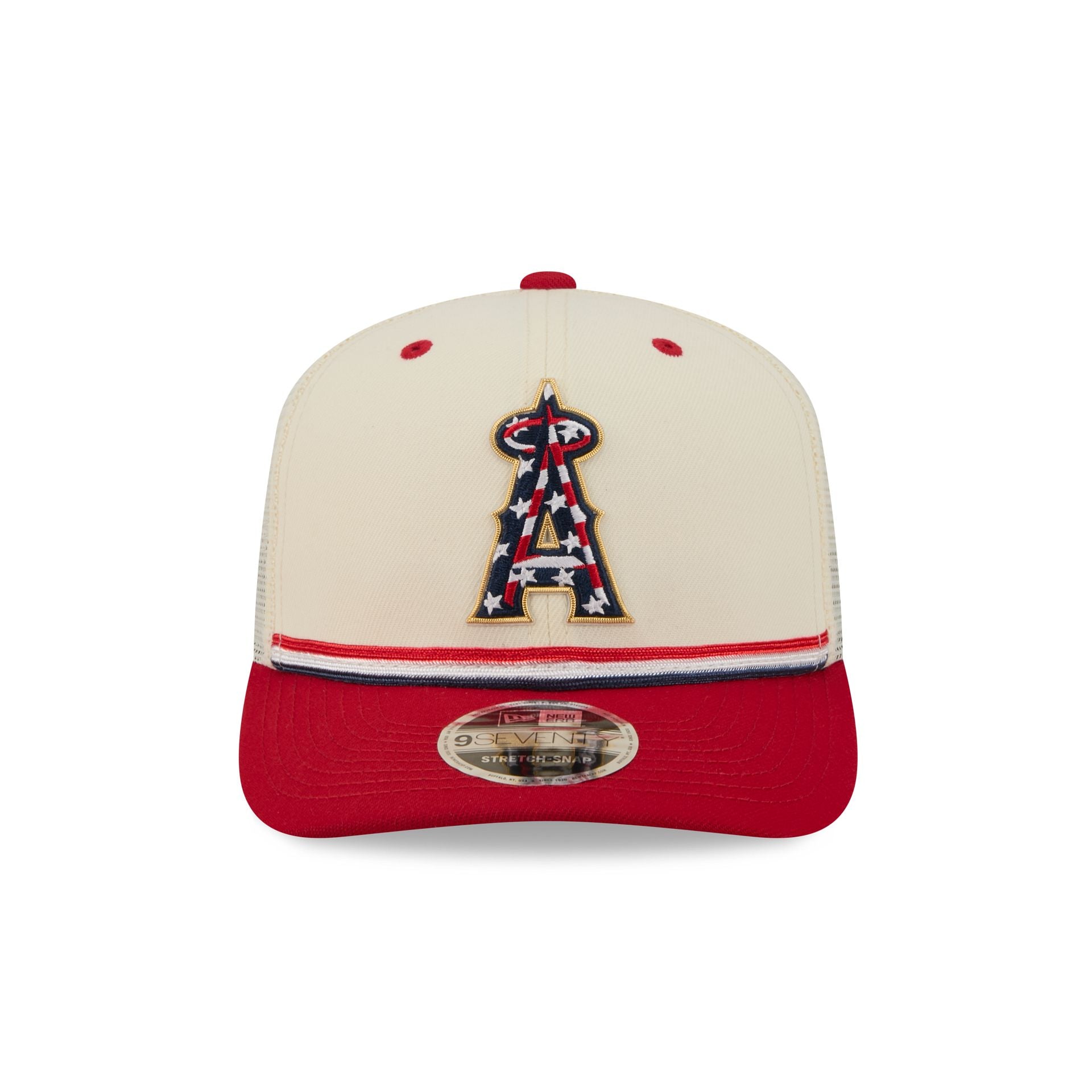 Los Angeles Angels Independence Day 2026 9SEVENTY Trucker Hat