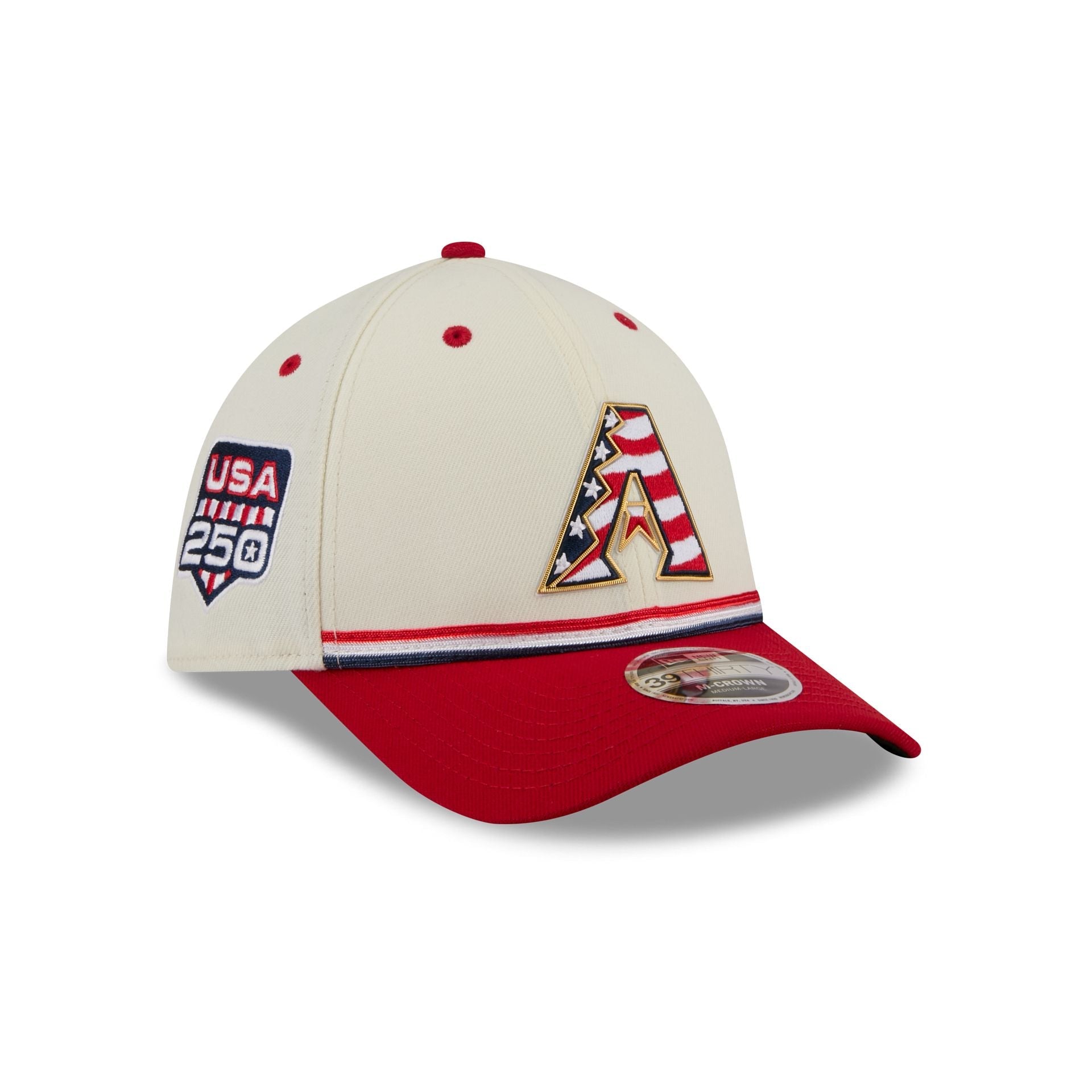 Arizona Diamondbacks Independence Day 2026 39THIRTY M-Crown Stretch Fit Hat