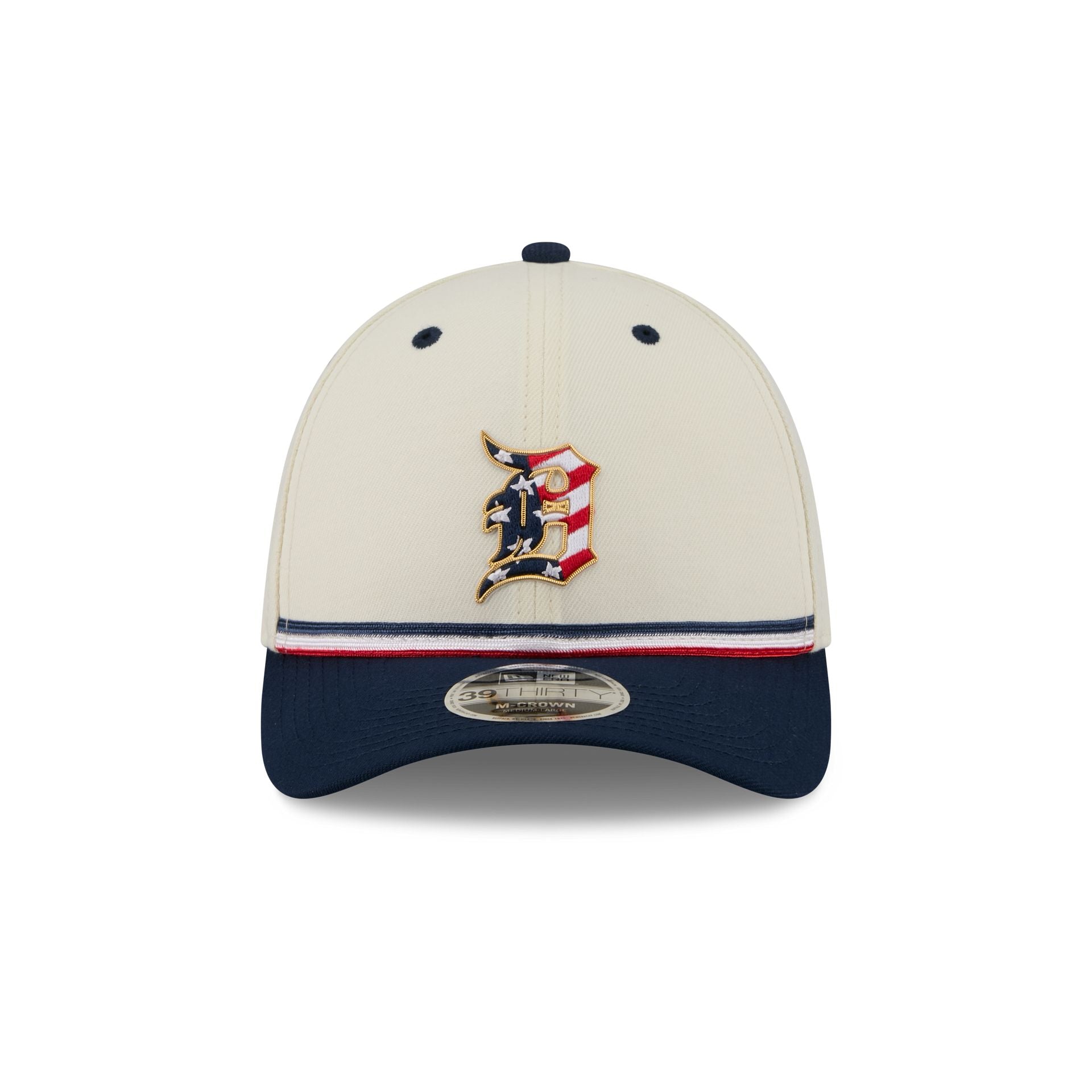 Detroit Tigers Independence Day 2026 39THIRTY M-Crown Stretch Fit Hat