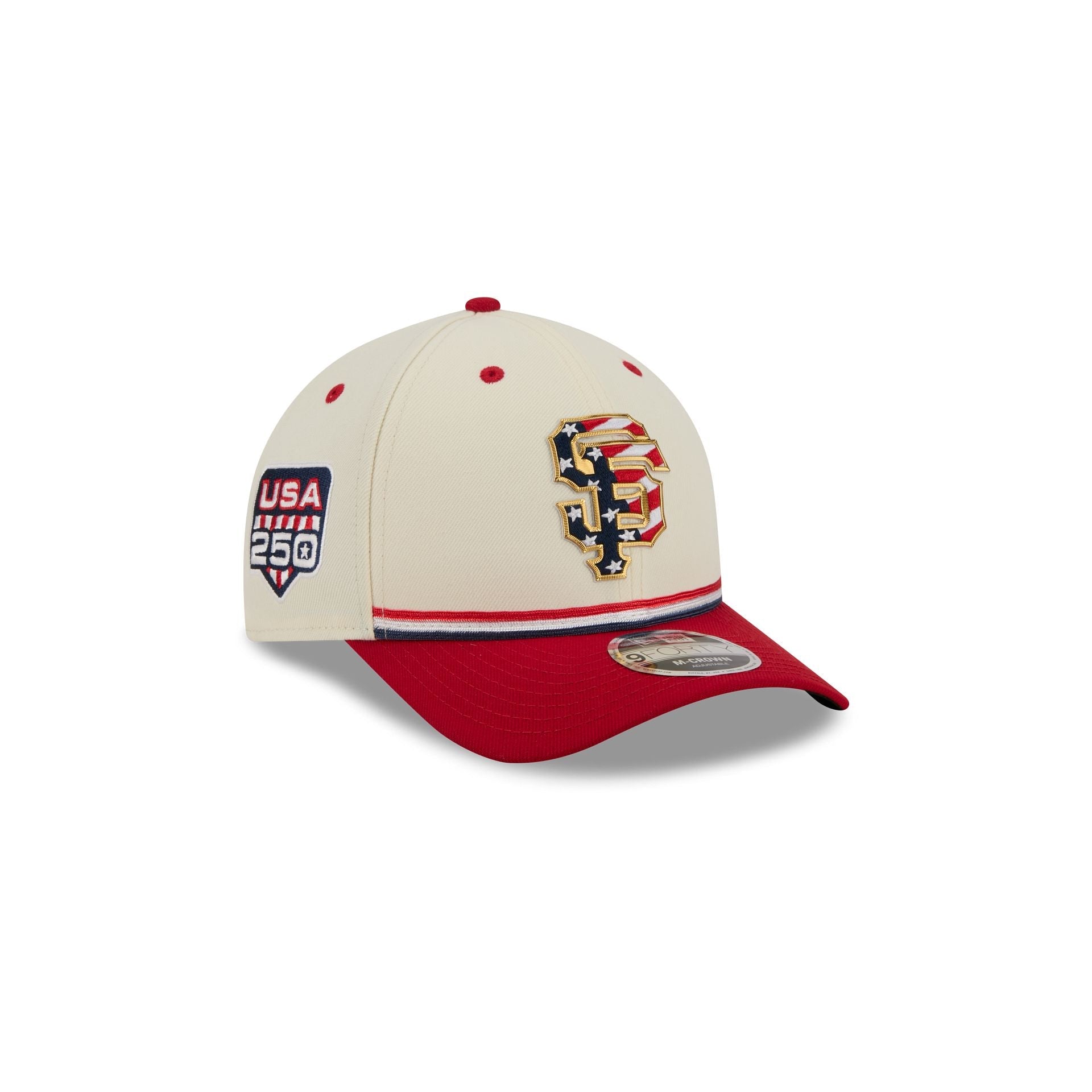 San Francisco Giants Independence Day 2026 Kids 9FORTY M-Crown Snapback Hat