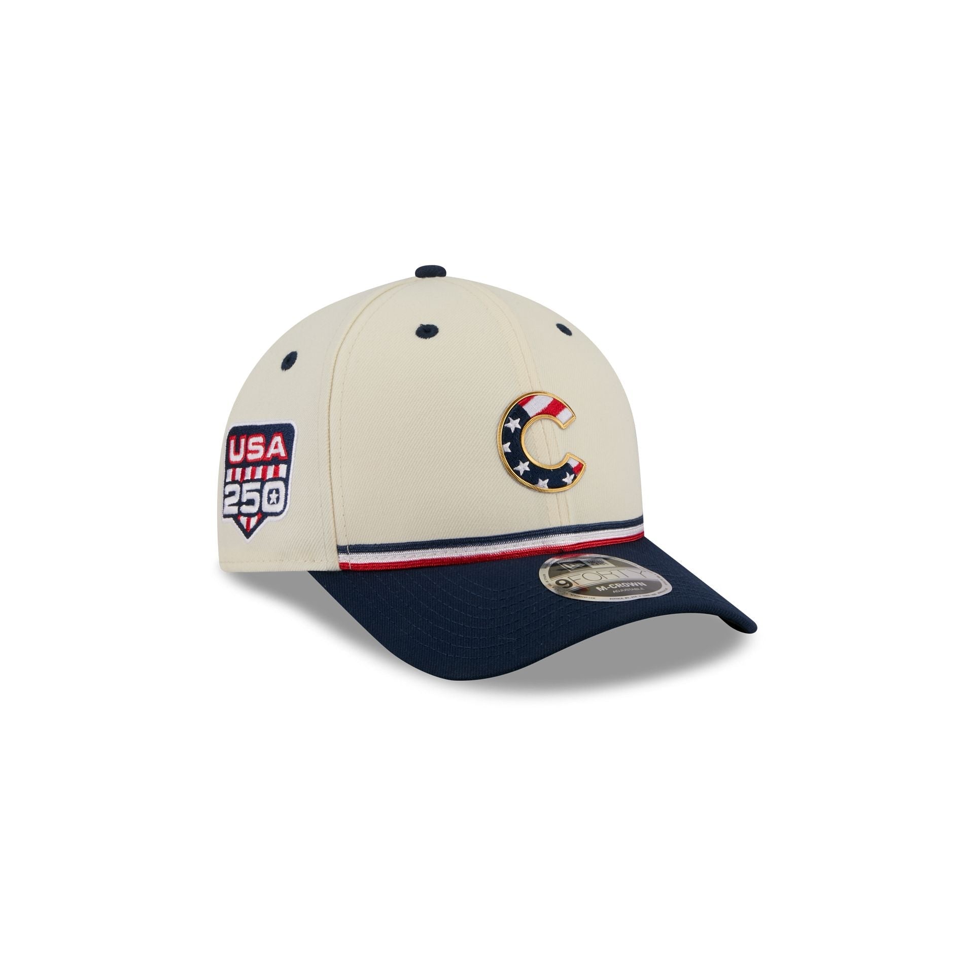 Chicago Cubs Independence Day 2026 Kids 9FORTY M-Crown Snapback Hat