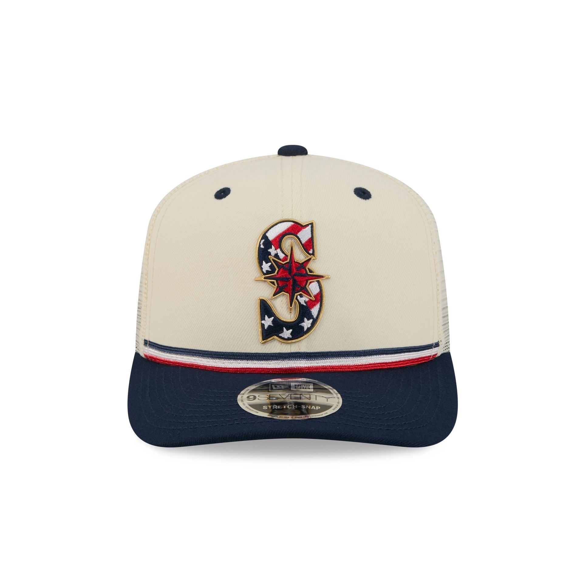 Seattle Mariners Independence Day 2026 9SEVENTY Trucker Hat