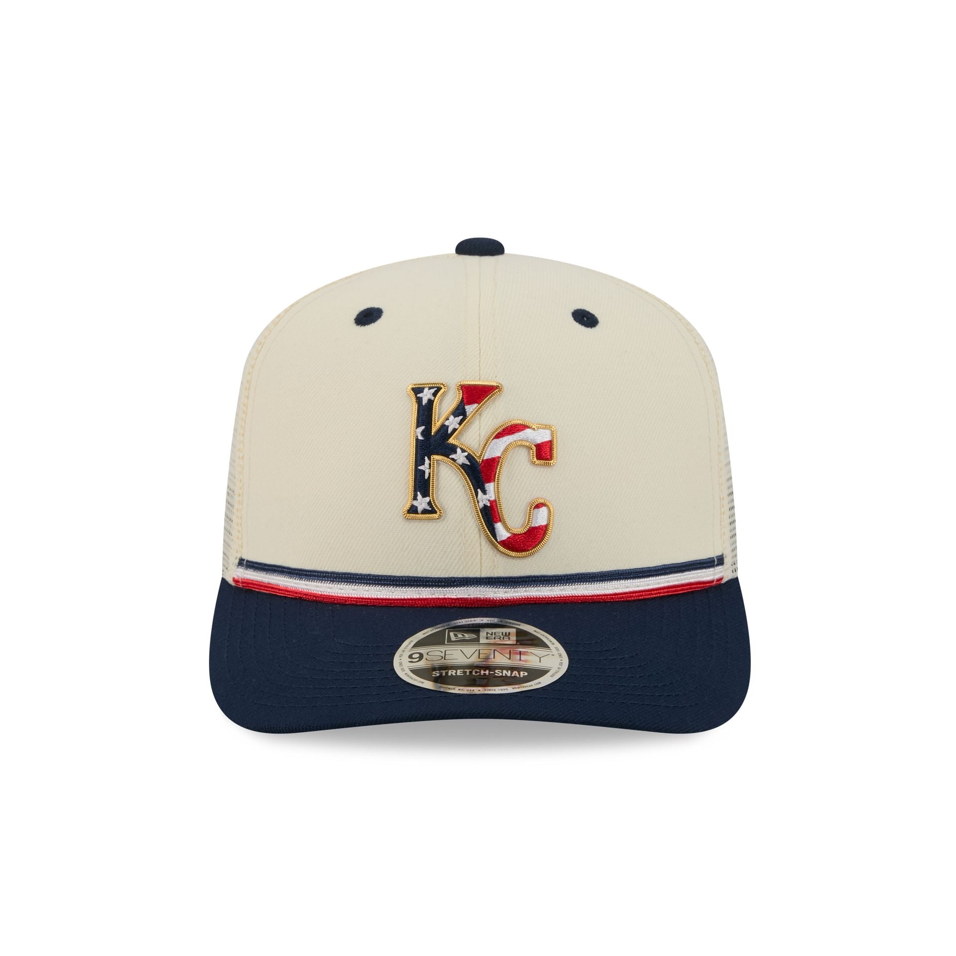 Kansas City Royals Independence Day 2026 9SEVENTY Trucker Hat