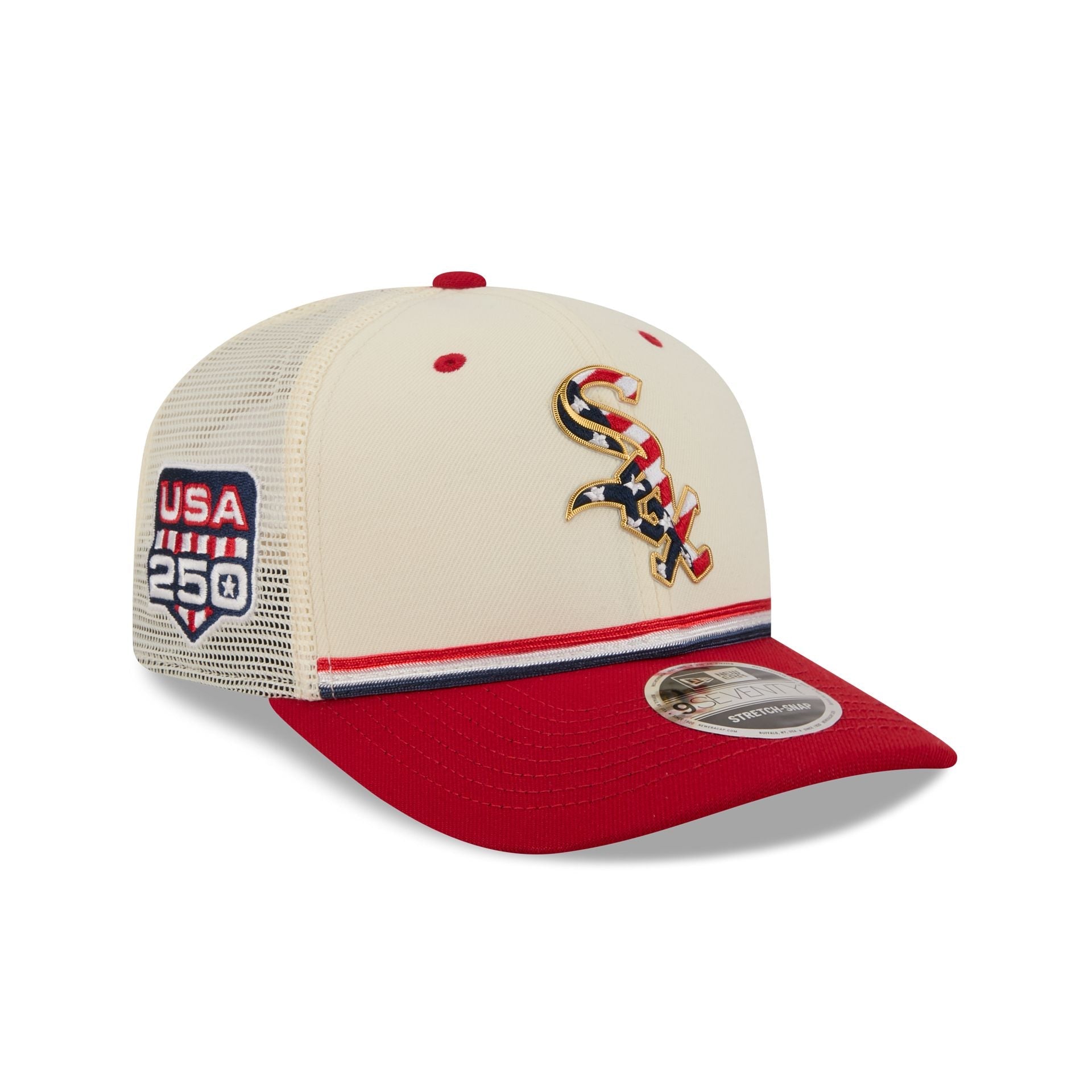 Chicago White Sox Independence Day 2026 9SEVENTY Trucker Hat